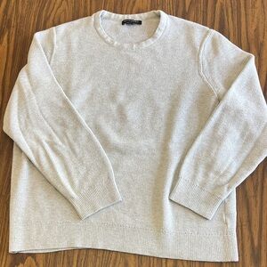 Banana Republic Men's Light Cream Crewneck Sweater